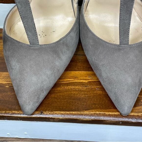 Alejandro Ingelmo Closed Pointed Toe Suede Leather Strappy Heels Size 36.5 / 6.5 - Picture 14 of 15